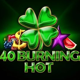 40 Burning Hot slot logo by Amusnet Interactive at LuckyFruits Casino40 Burning Hot
