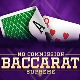Baccarat Supreme slot logo by OneTouch Games at LuckyFruits Casino