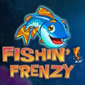 Fishin Frenzy slot logo by Blueprint Gaming at LuckyFruits CasinoFishin Frenzy