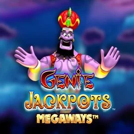Logo of Genie Jackpots Megaways from Blueprint Gaming at LuckyFruits Casino