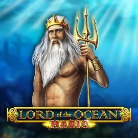 Lord Of The Ocean Magic slot logo by Novomatic at LuckyFruits Casino