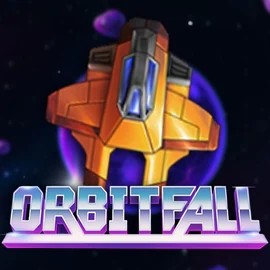 Logo of Orbitfall from ELK Studios at LuckyFruits Casino