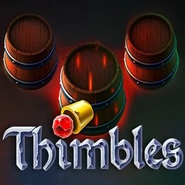 Thimbles slot logo by Evoplay at LuckyFruits CasinoThimbles